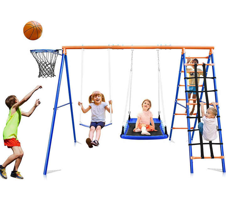 3-in-1 Kids Swing Slide Climbi - огляд і ціна Kids Outdoor Climbing Frame