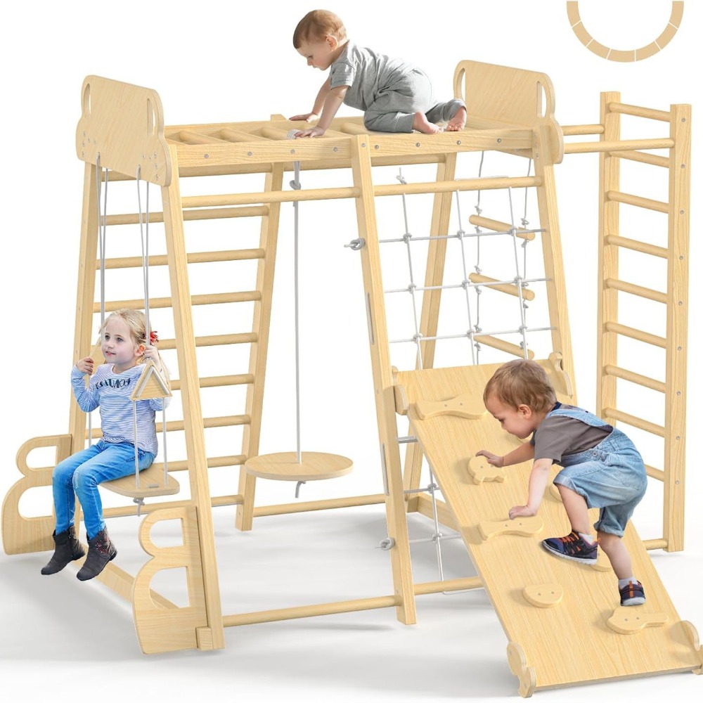 Indoor Jungle Gym 9-in-1 Playg - огляд і ціна Kids Outdoor Climbing Frame