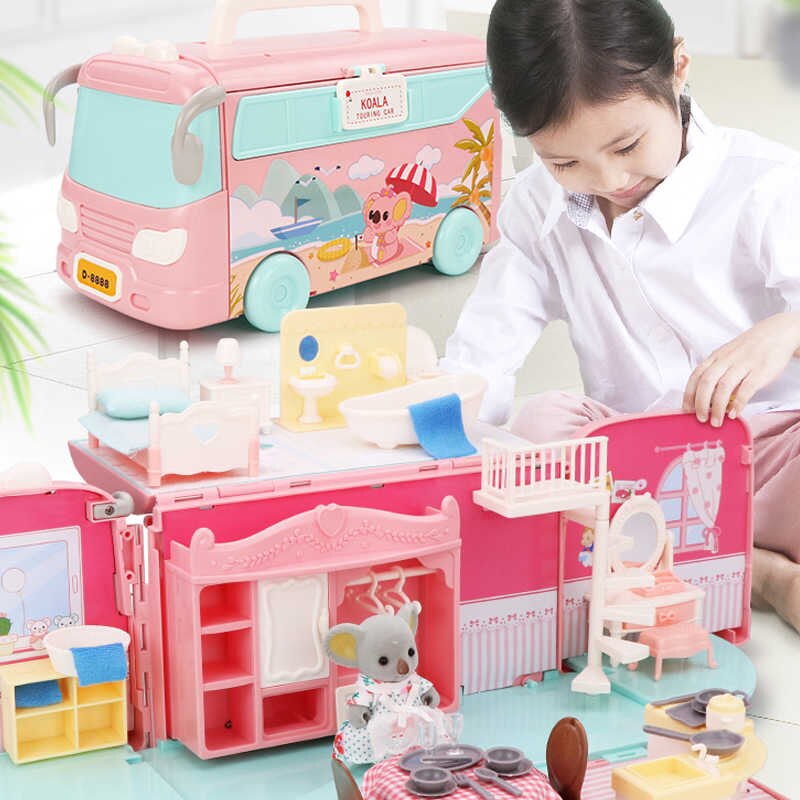Koala Doll house Roombox with  - огляд і ціна Kids Outdoor Kitchen Accessories